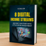 “8 Digital Income Streams eBook by BizzDigi – Learn how to earn online with little or no investment.”